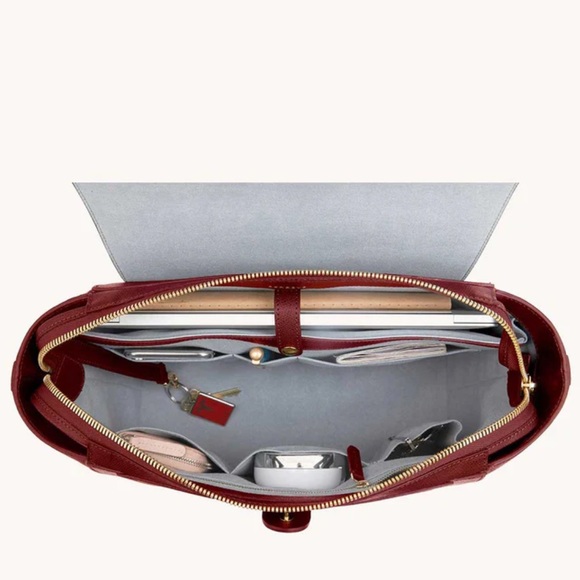 Senreve Maestra bag gold hardware - Merlot - Picture 2 of 2